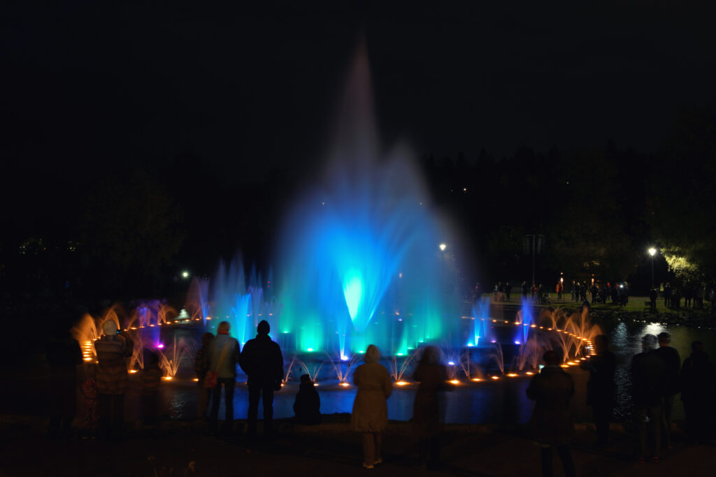 Vesiurut Pikku-Vesijärven puisto Lahti Musical Fountain